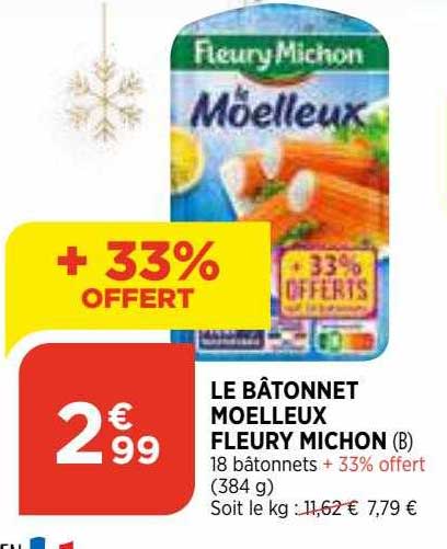 le bâtonnet moelleux fleury michon