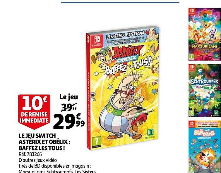 le jeu switch astérix et obélix : baffez les tous !