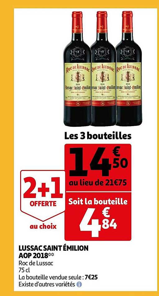 lussac saint émilion aop 2018 roc de lussac