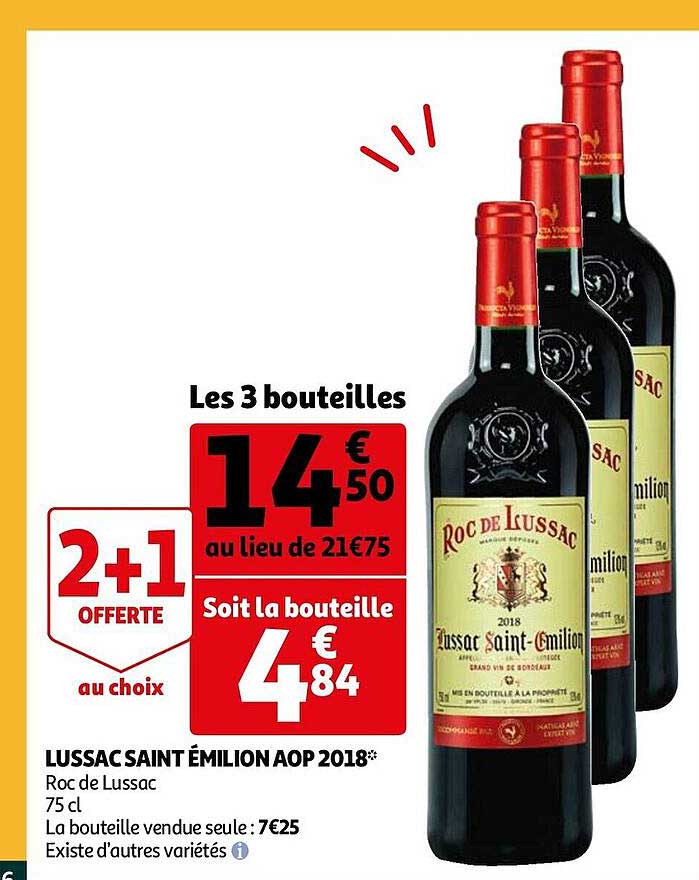 lussac saint émilion aop 2018 roc de lussac