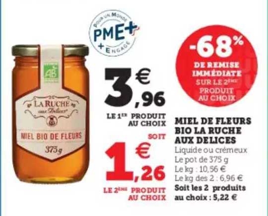 miel de fleurs bio la ruche aux délices