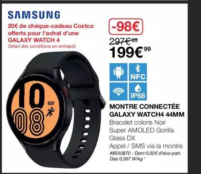 montre connectée galaxy watch4 44mm samsung