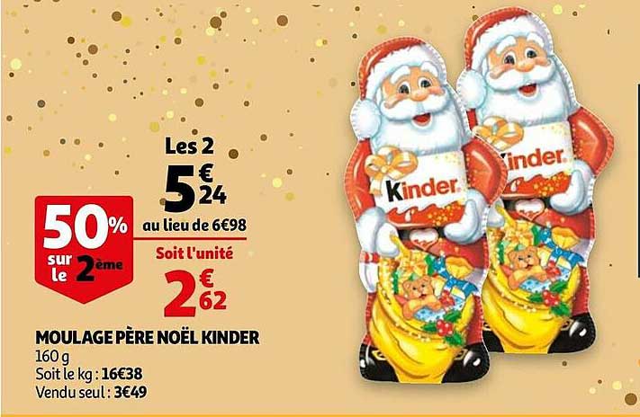 moulage père noël kinder