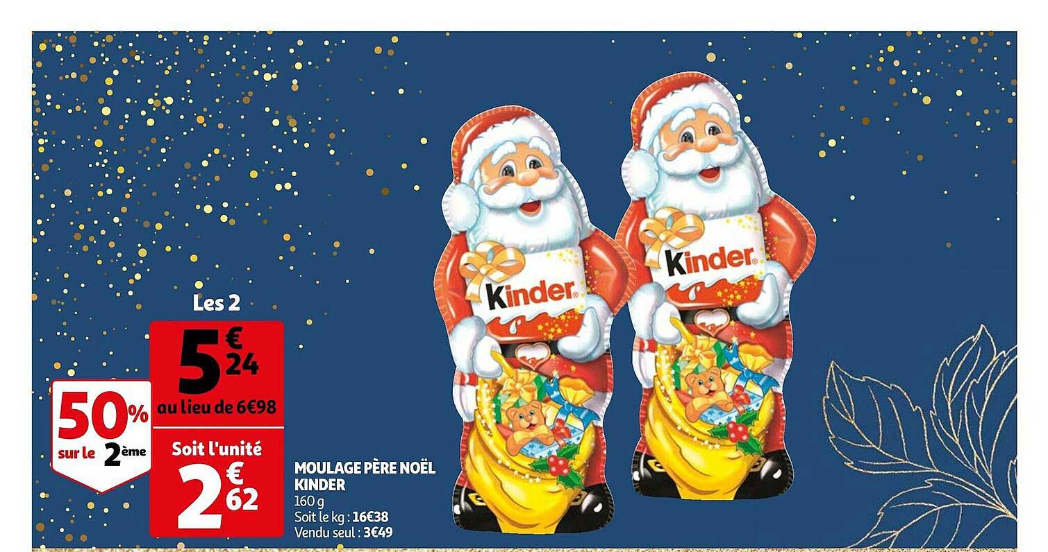 moulage père noël kinder