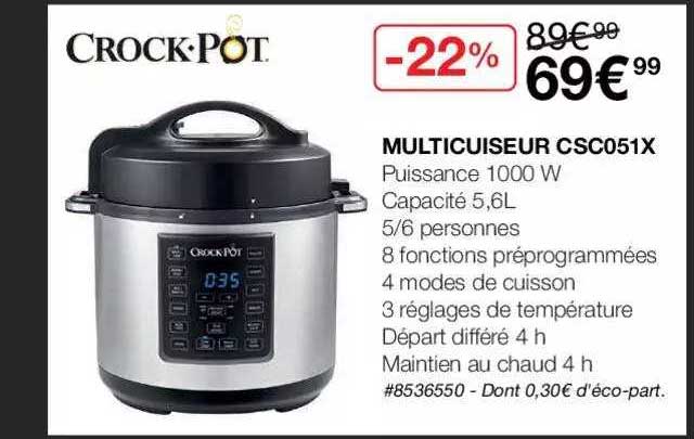 multicuiseur csc051x crock pot