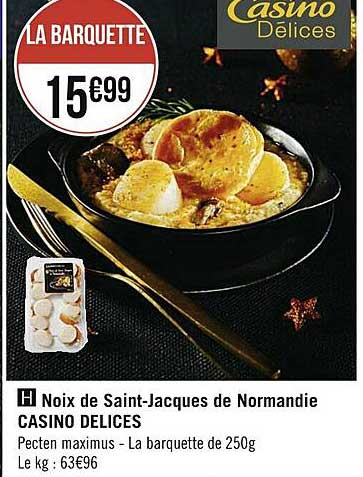 noix de saint-jacques de normandie casino délices