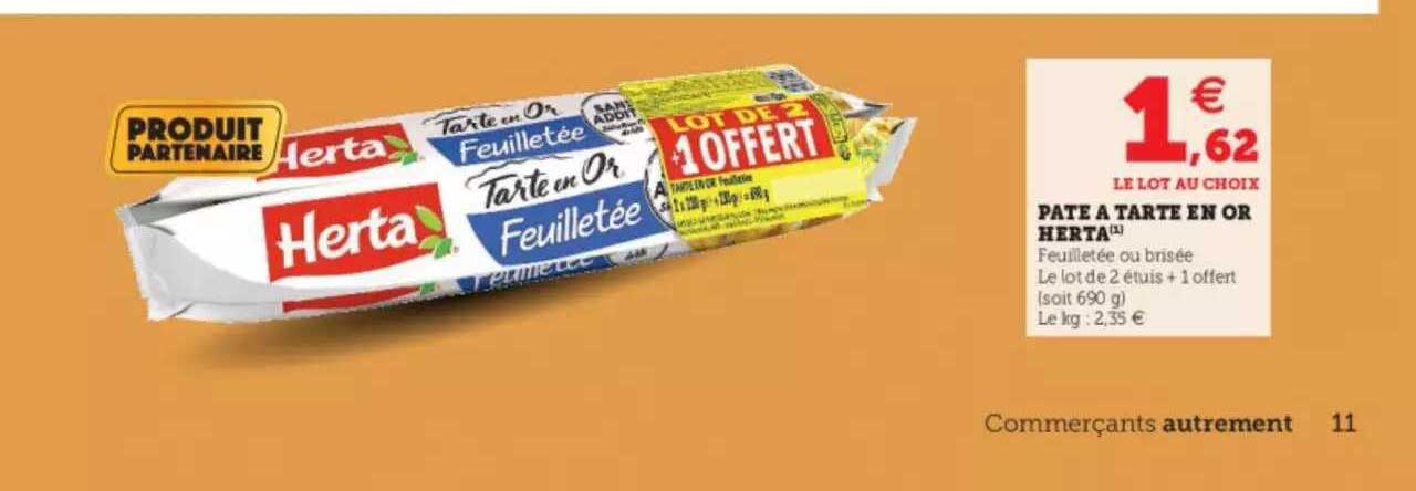 Pâte à Tarte En Or Herta