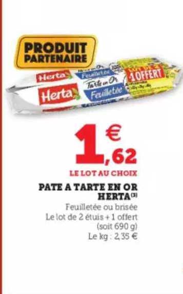 Pate à Tarte En Or Herta