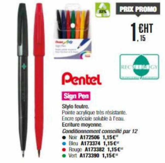 pentel sign pen stylo feutre