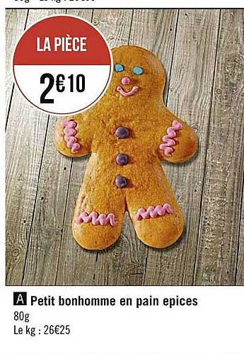petit bonhomme en pain épices
