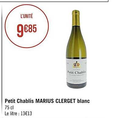 petit chablis marius clerget blanc