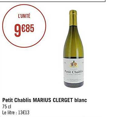 petit chablis marius clerget blanc