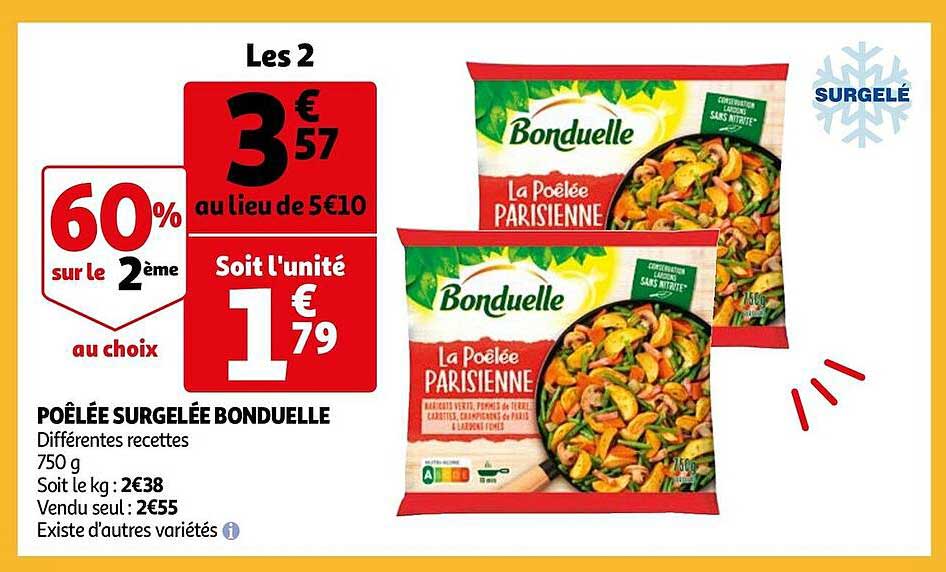 Poêlée Surgelée Bonduelle