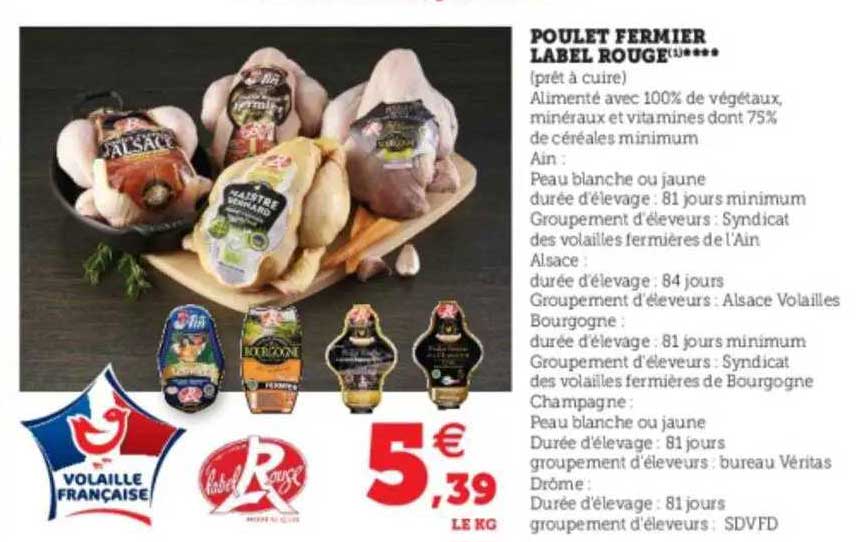 Poulet Fermier Label Rouge