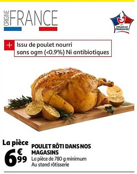 poulet rôti dans nos magasins