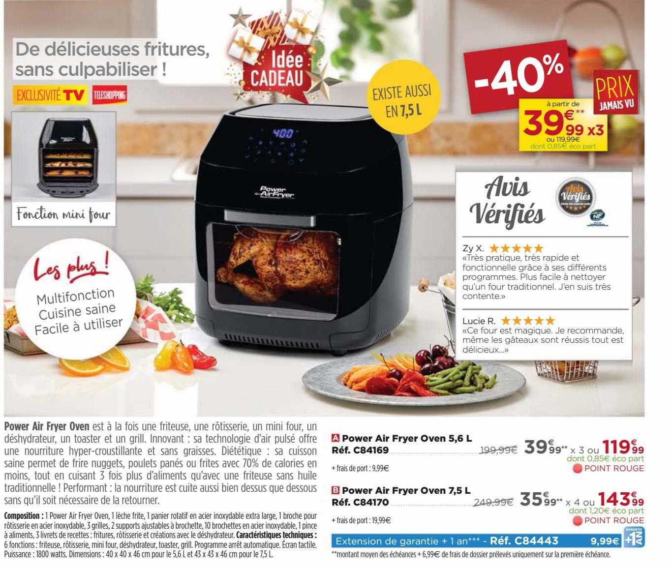 power air fryer oven 5.6l power air fryer oven 7.5l