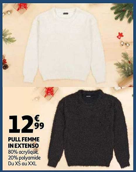 pull femme in extenso
