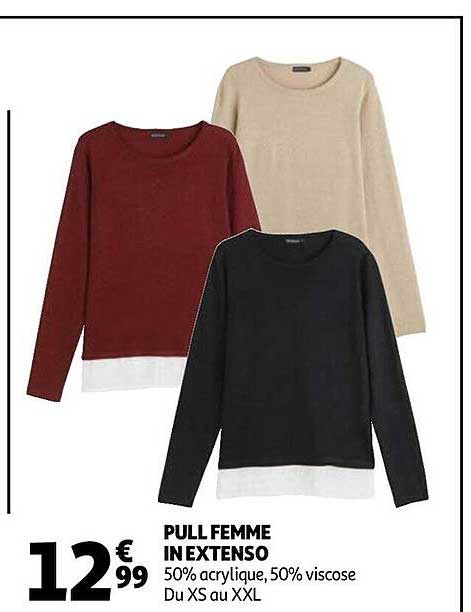 pull femme in extenso