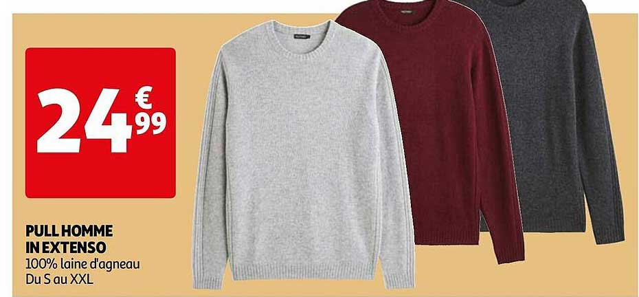 pull homme in extenso