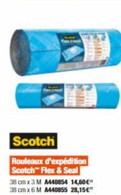 rouleaux d'expédition scotch flex & seal