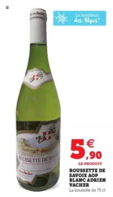 roussette de savoie aop blanc adrien vacher