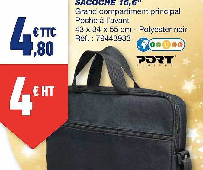sacoche 15,6" port