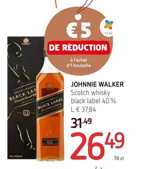 scotch whisky black label 40% johnnie walker