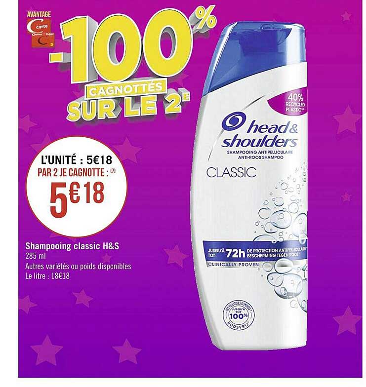 Shampooing Classic H&s