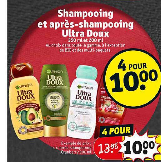 shampooing et après-shampooing ultra doux