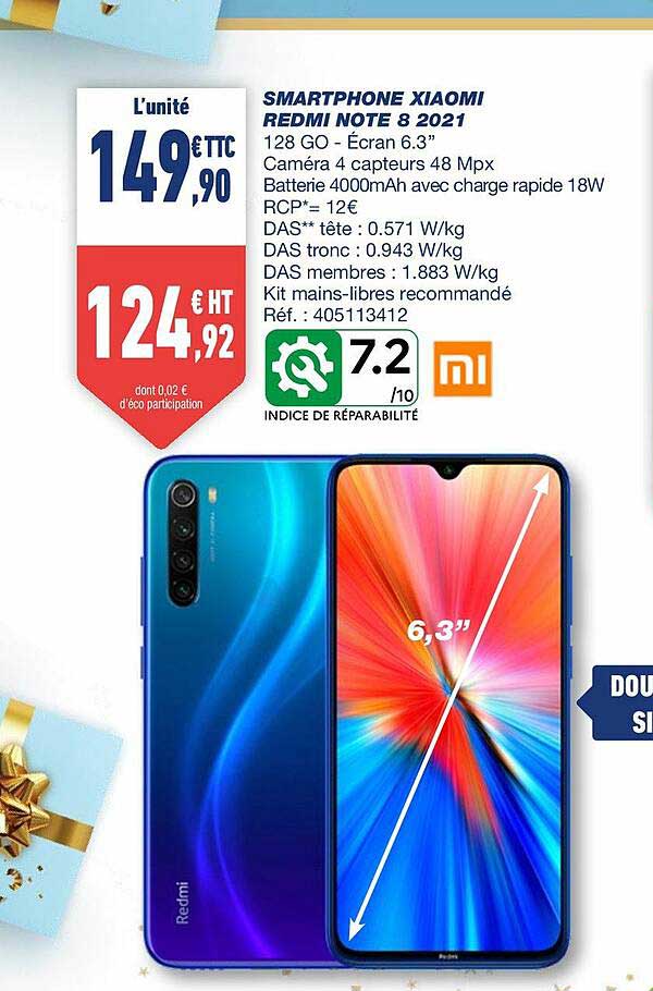 Smartphone Xiaomi Redmi Note 8 2021