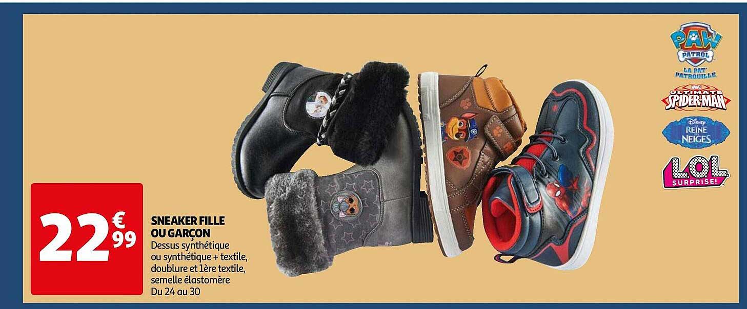 sneaker fille ou garçon