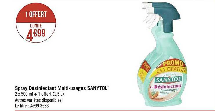 spray désinfectant multi-usages sanytol