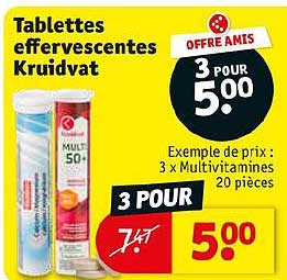 tablettes effervescentes kruidvat