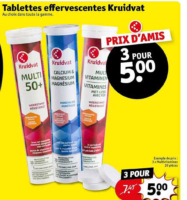 tablettes effervescentes kruidvat