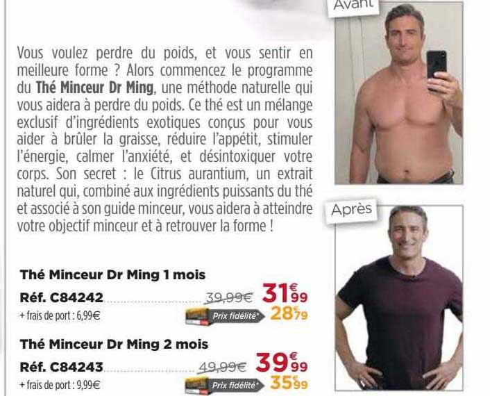 thé minceur dr ming 1 mois thé minceur dr ming 2 mois