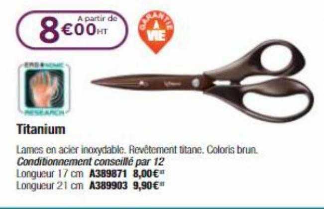 titanium lames en acier inoxydable