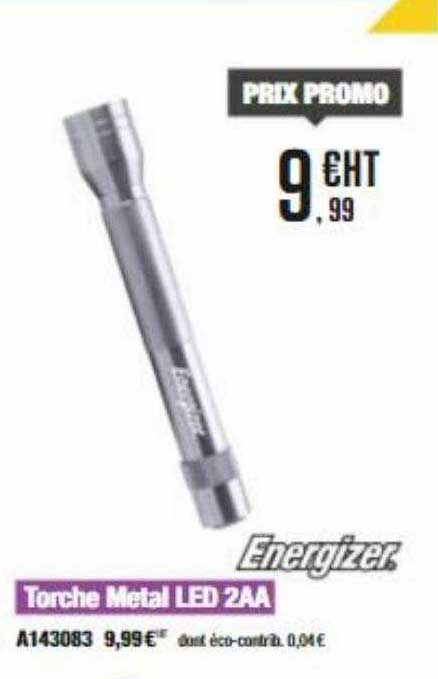 torche métal led 2aa energizer