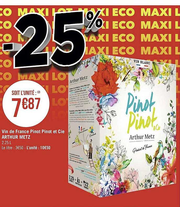 Vin De France Pinot Pinot Et Cie Arthur Metz