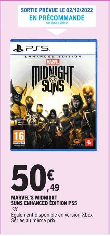 marvel's midnight suns enhanced édition ps5