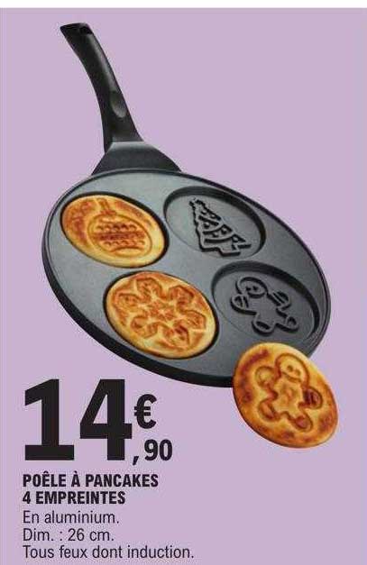 poêle à pancakes 4 empreintes