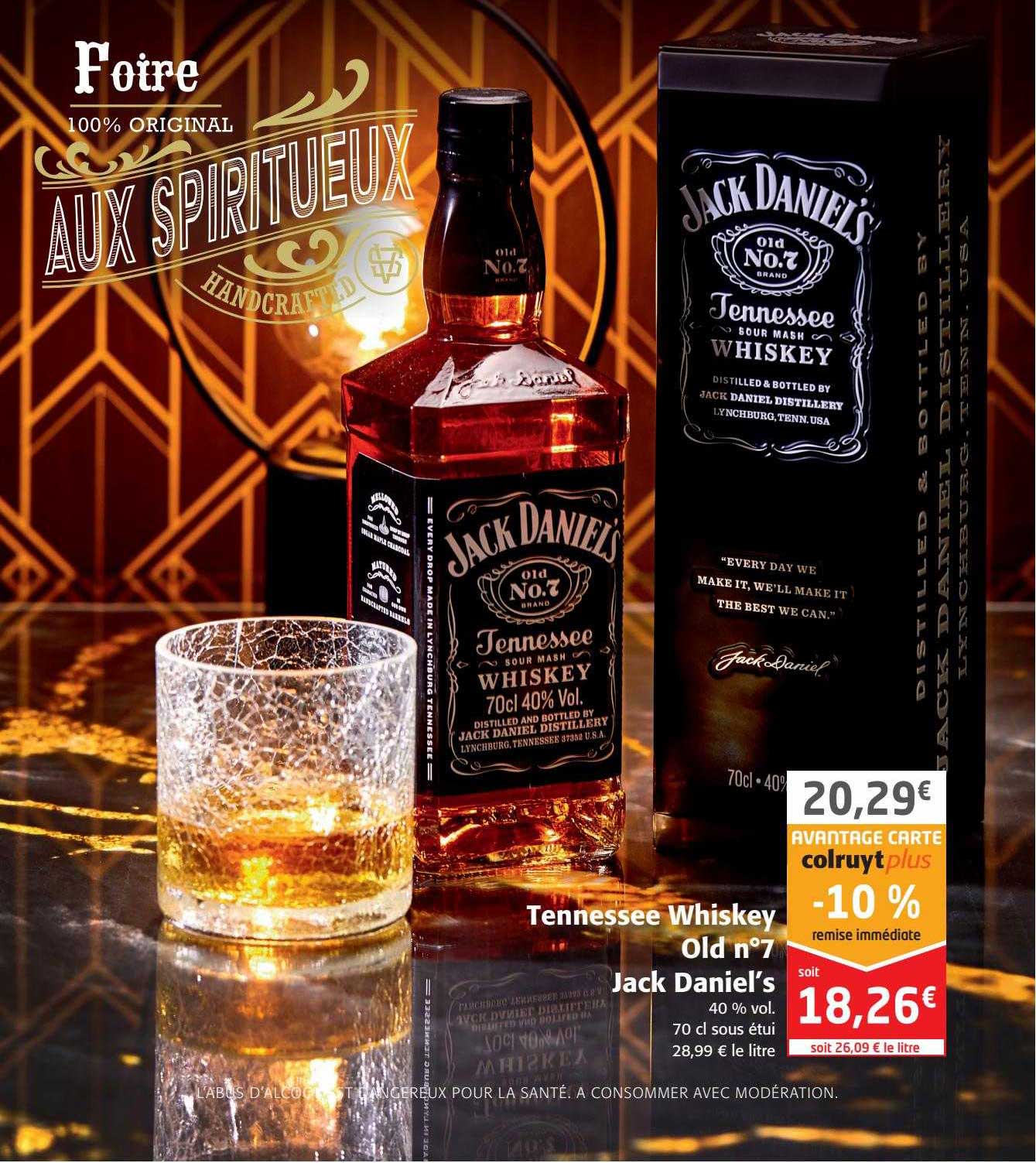 tennessee whiskey old n°7 jack daniel's