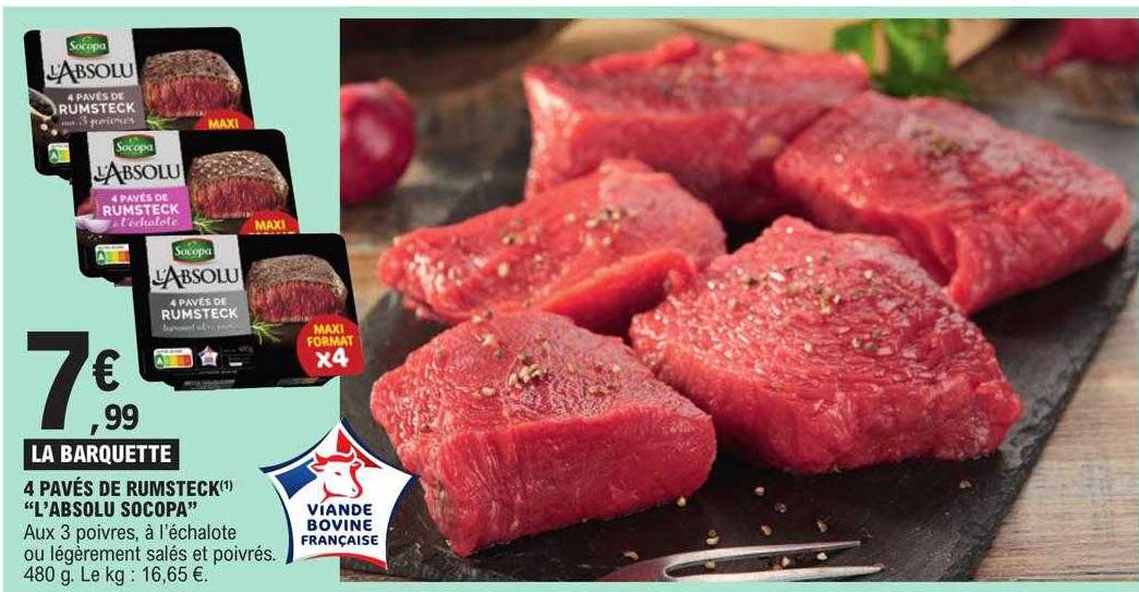 4 Pavés De Rumsteck "l'absolu Socopa"
