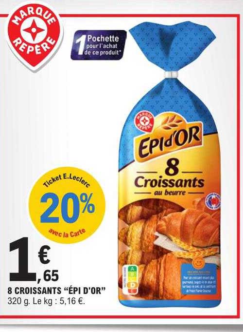 8 croissants "épi d'or"