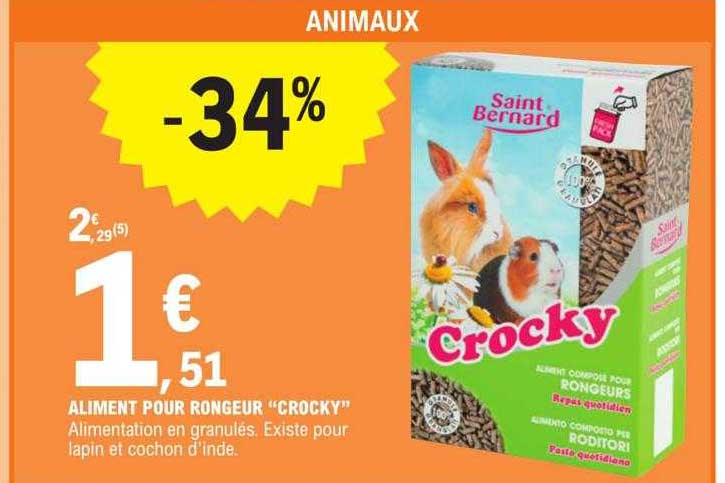 aliment pour rongeur "crocky"