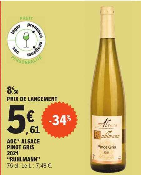 aoc alsace pinot gris 2021 "ruhlmann"