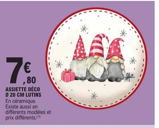 Assiette Déco ø 20 Cm Lutins