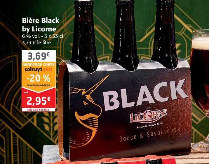 Bière Black By Licorne