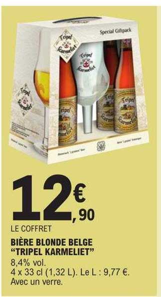 Bière Blonde Belge "tripel Karmeliet"