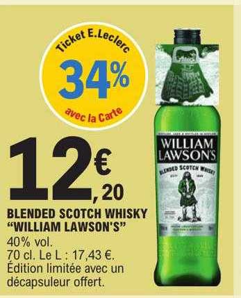 blended scotch whisky "william lawson's"