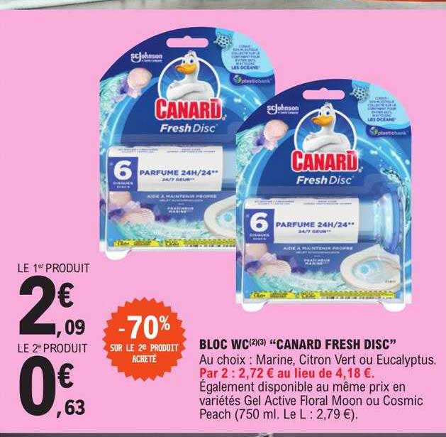 bloc wc "canard fresh disc"